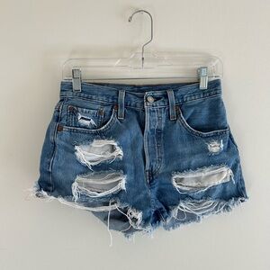 Levi’s Ripped Shorts